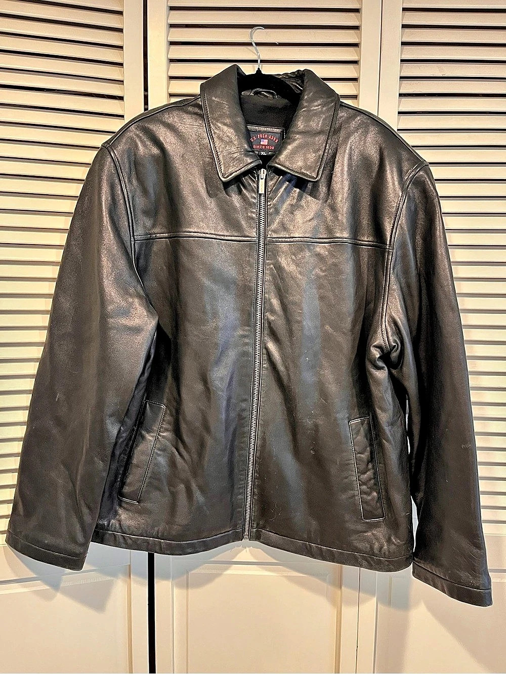 US Polo Assn Men's Leather Jacket Size XL